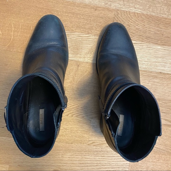 Geox Respira Leather Ankle Boots - Picture 2 of 8